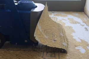 rimozione moquette 2
